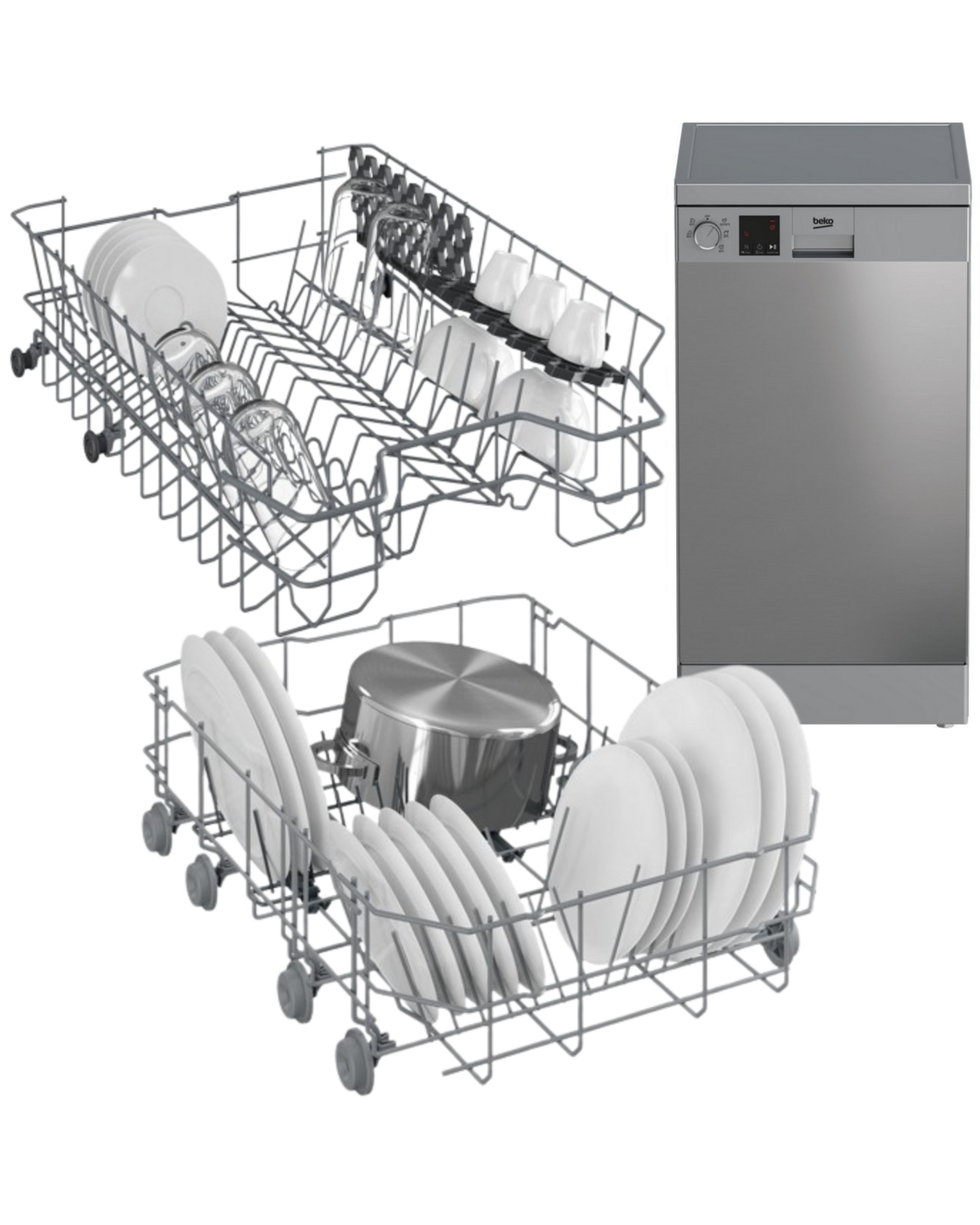 LAVAVAJILLAS BEKO DVS05024X 45CM INOXIDABLE - CLASE E